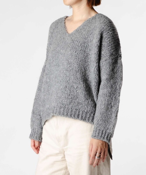 TRICOTS JEAN MARC(トリコットジーンマルク)の「TRICOTS JEAN MARC トリコット ジーン マーク ニット(ニット/セーター・レディース・グレー/グレー系1/ダークブラウン・FREE)」の14枚目の写真