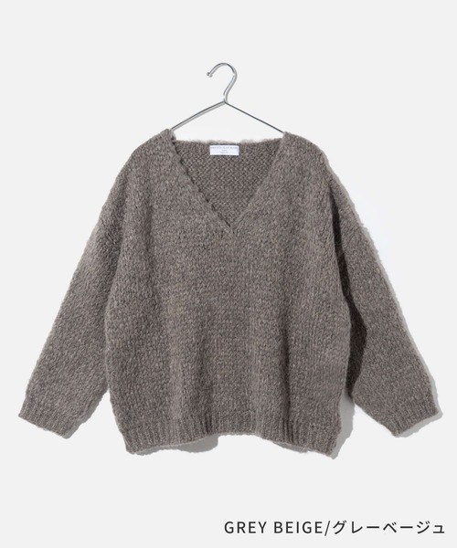 TRICOTS JEAN MARC(トリコットジーンマルク)の「TRICOTS JEAN MARC トリコット ジーン マーク ニット(ニット/セーター・レディース・グレー/グレー系1/ダークブラウン・FREE)」の17枚目の写真