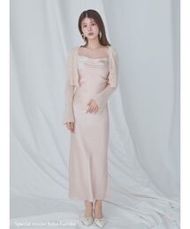 SNIDEL | キャミワンピースモヘアカーディガンセット(ワンピース)