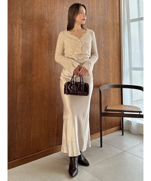 キャミワンピースモヘアカーディガンセット（ワンピース）｜SNIDEL