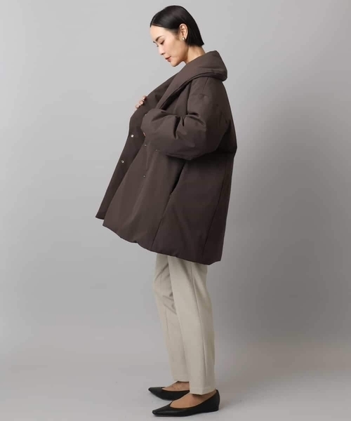 MICHEL KLEIN（ミッシェル・クラン）の「［定番素材］裏起毛ストレッチテーパードパンツ(機能素材)（その他パンツ・レディース・ブラック/ライトグレー/ベージュ/グレー・38/36）」の21枚目の写真