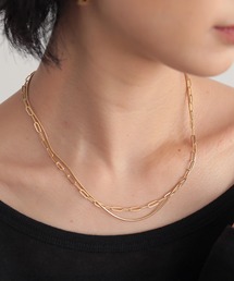 for/c | 重ね付け風ネックレス【サスティナブル】(ネックレス)