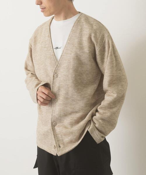 ITEMS URBANRESEARCH(アイテムズ アーバンリサーチ)の「キモウメランジカーディガン+長袖刺繍Tセット(Tシャツ/カットソー・メンズ・ブラウン/ベージュ/ブラック/ブルー・MEDIUM/LARGE)」の6枚目の写真