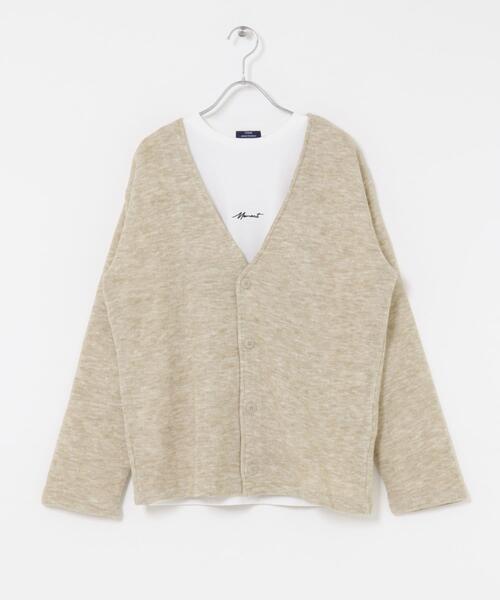 ITEMS URBANRESEARCH(アイテムズ アーバンリサーチ)の「キモウメランジカーディガン+長袖刺繍Tセット(Tシャツ/カットソー・メンズ・ブラウン/ベージュ/ブラック/ブルー・MEDIUM/LARGE)」の9枚目の写真
