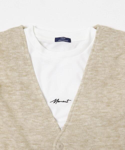 ITEMS URBANRESEARCH(アイテムズ アーバンリサーチ)の「キモウメランジカーディガン+長袖刺繍Tセット(Tシャツ/カットソー・メンズ・ブラウン/ベージュ/ブラック/ブルー・MEDIUM/LARGE)」の10枚目の写真
