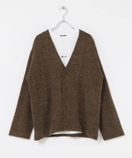 ITEMS URBANRESEARCH(アイテムズ アーバンリサーチ)の「キモウメランジカーディガン+長袖刺繍Tセット(Tシャツ/カットソー・メンズ・ブラウン/ベージュ/ブラック/ブルー・MEDIUM/LARGE)」の16枚目の写真
