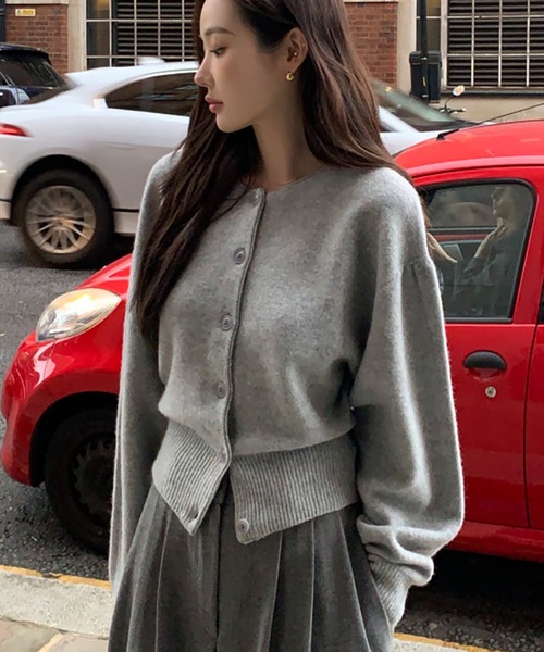 セール】クルーネックニットカーディガン（カーディガン/ボレロ