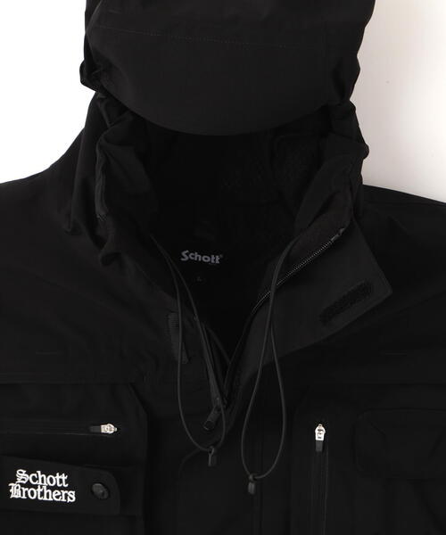 Schott/ショット/B.S HOODED JKT/ブラックシープ シェル ジャケット