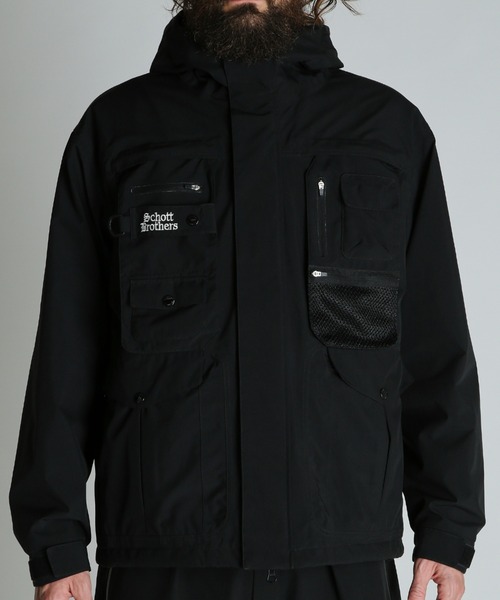 Schott/ショット/B.S HOODED JKT/ブラックシープ シェル ジャケット