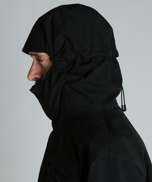 schott（ショット）の「Schott/ショット/B.S HOODED JKT/ブラックシープ シェル ジャケット（ブルゾン・メンズ・ブラック・M/L）」の6枚目の写真