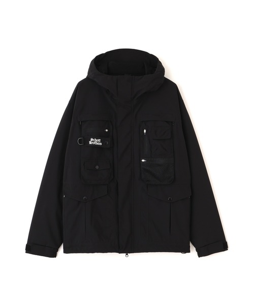 schott（ショット）の「Schott/ショット/B.S HOODED JKT/ブラックシープ シェル ジャケット（ブルゾン・メンズ・ブラック・M/L）」の14枚目の写真