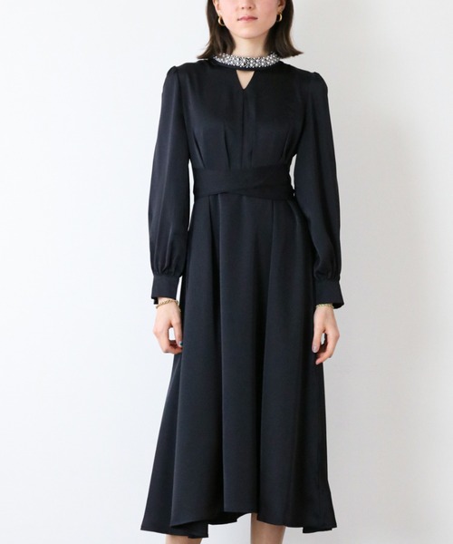 セール】ネックビジュー パーティードレス（ドレス）｜dream in the