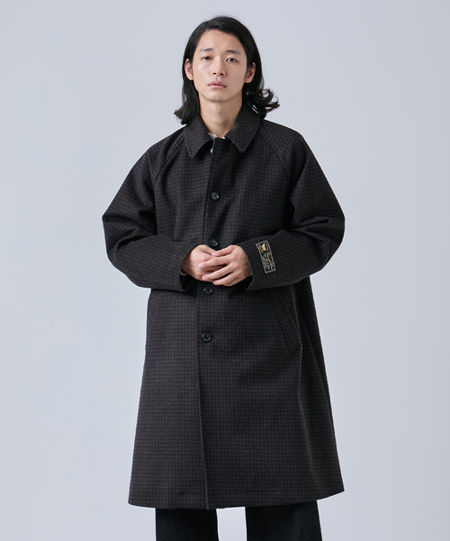 タスマニアウール ウインドシャット ステンカラーコート（ステンカラー