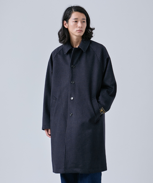 タスマニアウール ウインドシャット ステンカラーコート（ステンカラー