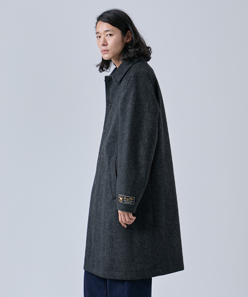 セール】タスマニアウール ウインドシャット ステンカラーコート