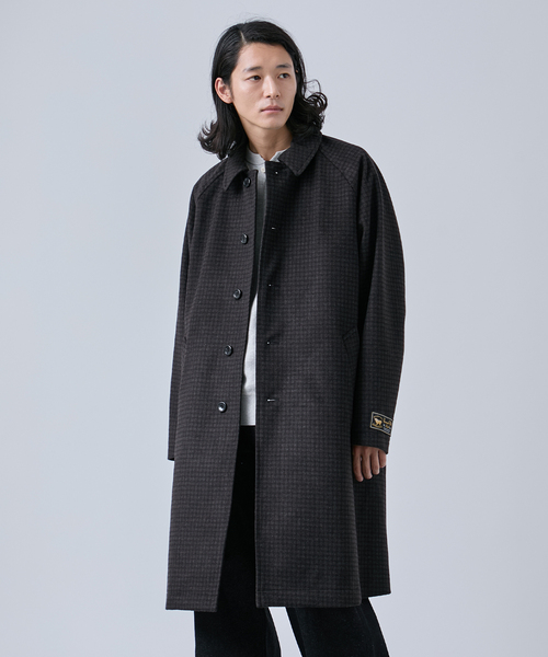 タスマニアウール ウインドシャット ステンカラーコート（ステンカラー