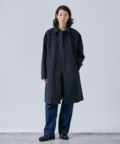 タスマニアウール ウインドシャット ステンカラーコート（ステンカラー