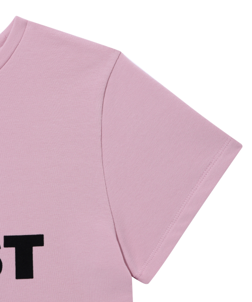 YOUHEE(ユヒ)の「LETTERING T-SHIRT PINK(Tシャツ/カットソー・レディース・その他・FREE)」の6枚目の写真