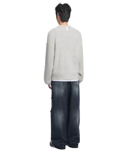 NOMANUAL（NOMANUAL）の「FUZZ HAIRY KNIT - SEAFOAM（ニット/セーター・レディース・その他・LARGE/X-LARGE/SMALL/MEDIUM）」の4枚目の写真