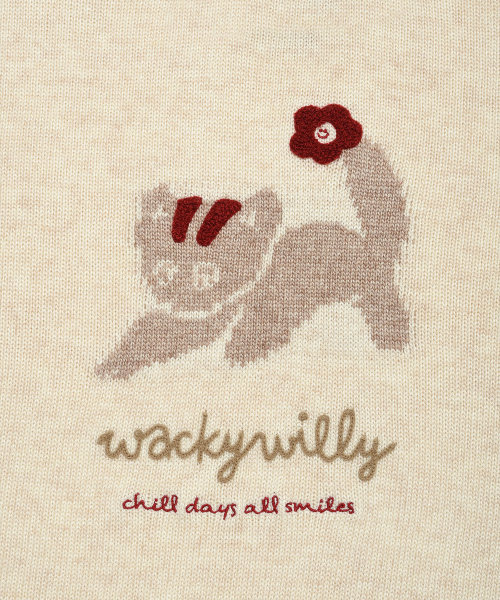 Wacky WiLLy(ワッキーウィリー)の「ウィメンズレオグラフィックグランジプルオーバークリーム(ニット/セーター・レディース・その他・FREE)」の5枚目の写真