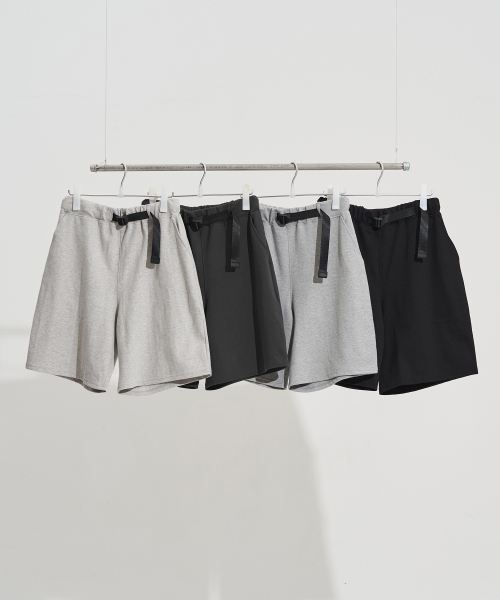 XERO（ゼロ）の「ベルト付きスウェットショーツ【4色】（その他パンツ・メンズ・グレー/ブラック/チャコール/ライトグレー・LARGE/MEDIUM）」の5枚目の写真