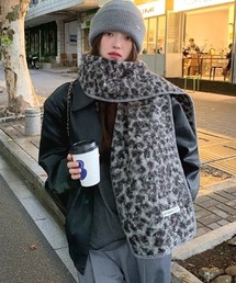 マフラー（グレー/灰色系・レオパード柄）ファッション通販 - ZOZOTOWN