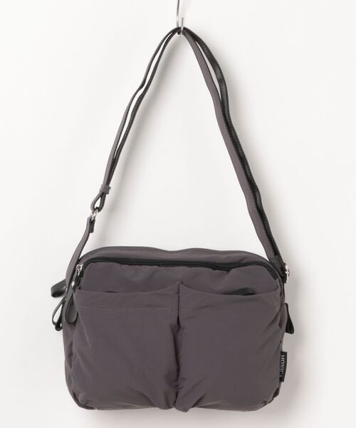 Y'SACCS（イザック）の「【MONICA】フロントポケットショルダーバッグ（ショルダーバッグ・レディース・ダークグレー/ダークブルー/ブラック/グレイッシュベージュ・FREE）」の3枚目の写真