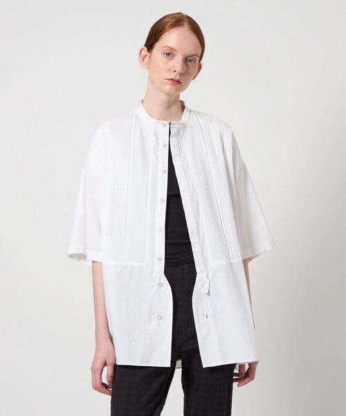 Pheeta（フィータ）の「＜Pheeta＞Trinity ハーフスリーブ シャツ -UNISEX-/014CUN-SH21（シャツ/ブラウス・レディース・ブラック/ホワイト・2/1）」の3枚目の写真