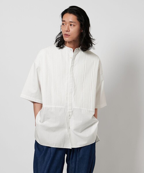 Pheeta（フィータ）の「＜Pheeta＞Trinity ハーフスリーブ シャツ -UNISEX-/014CUN-SH21（シャツ/ブラウス・レディース・ブラック/ホワイト・2/1）」の6枚目の写真