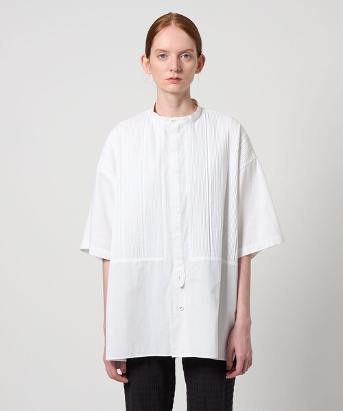 Pheeta（フィータ）の「＜Pheeta＞Trinity ハーフスリーブ シャツ -UNISEX-/014CUN-SH21（シャツ/ブラウス・レディース・ブラック/ホワイト・2/1）」の15枚目の写真