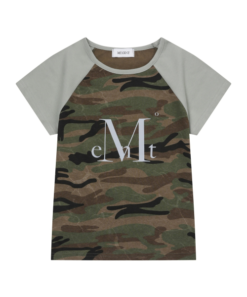 MUCENT（ムセント）の「ラフィンカモナグランスリムフィット半袖Tシャツ（2カラー）（Tシャツ/カットソー・レディース・チャコール/ベージュ・FREE）」の10枚目の写真