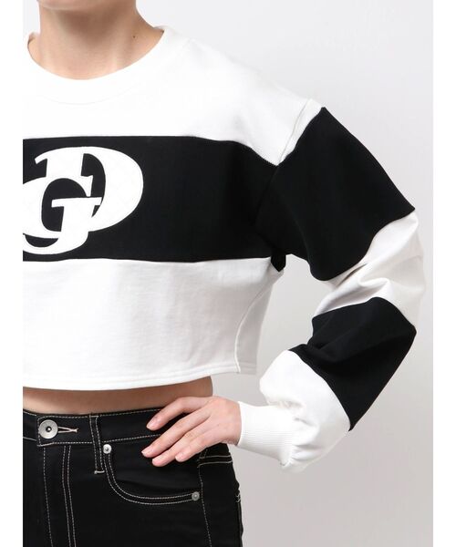 GYDA（ジェイダ）の「GD fake leather patch shortトップス（Tシャツ/カットソー・レディース・オフホワイト/ピンク/ミント・FREE）」の16枚目の写真