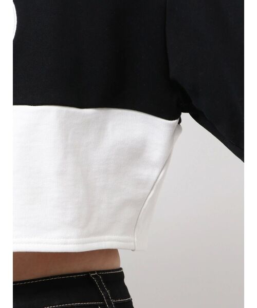 GYDA（ジェイダ）の「GD fake leather patch shortトップス（Tシャツ/カットソー・レディース・オフホワイト/ピンク/ミント・FREE）」の17枚目の写真