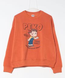 【 Peko 】 裏起毛クルーネックスウェット 25W11