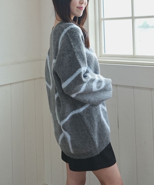 archives（アルシーヴ）の「ニュアンスＪＱミドルニットプルオーバー（ニット/セーター・レディース・アイボリー/グレー/チャコールグレー・MEDIUM）」の17枚目の写真