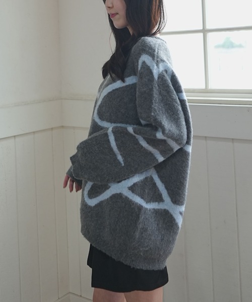 archives（アルシーヴ）の「ニュアンスＪＱミドルニットプルオーバー（ニット/セーター・レディース・アイボリー/グレー/チャコールグレー・MEDIUM）」の18枚目の写真