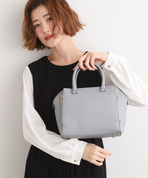 grove（グローブ）の「【人間工学】タテZipバーハンドル2WAYトート（トートバッグ・レディース・ブラック/サックスブルー/ライトグレー・00）」の10枚目の写真