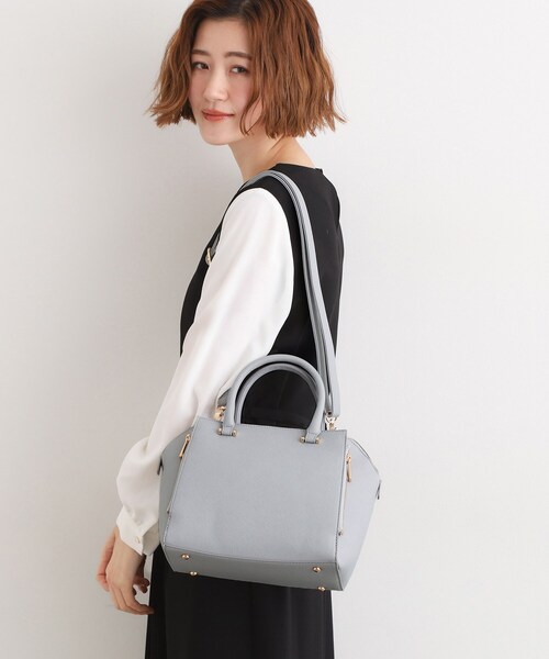 grove（グローブ）の「【人間工学】タテZipバーハンドル2WAYトート（トートバッグ・レディース・ブラック/サックスブルー/ライトグレー・00）」の11枚目の写真