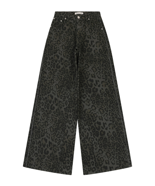 ORDINARY HOLIDAY（オーディナリー ホリデー）の「LEOPARD WIDE PANTS [KHAKI]（その他パンツ・レディース・その他・SMALL/MEDIUM）」の2枚目の写真