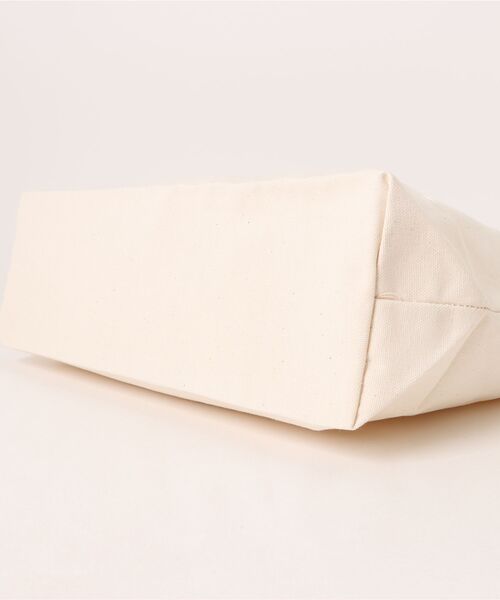 BIRDWELL(バードウェル)の「【BIRDWELL/バードウェル】License Plate Canvas Tote - Bone MADE IN USA キャンバストートバッグ A4収納可 ブランドロゴプリント(トートバッグ・メンズ・アイボリー・FREE)」の4枚目の写真