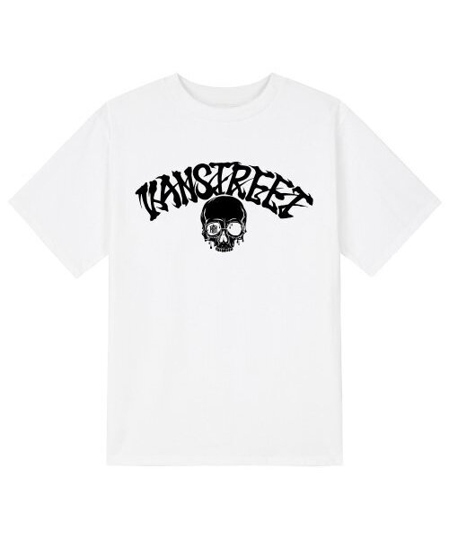 KAN6312(カン6312)の「KTW0168 レタリングスカルブラッド半袖Tシャツ - ホワイト(Tシャツ/カットソー・メンズ・その他・SMALL/MEDIUM/LARGE/X-LARGE)」の1枚目の写真