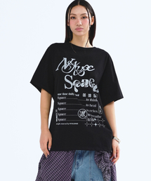 NYX SPACE SCRIPT TEE BLACK