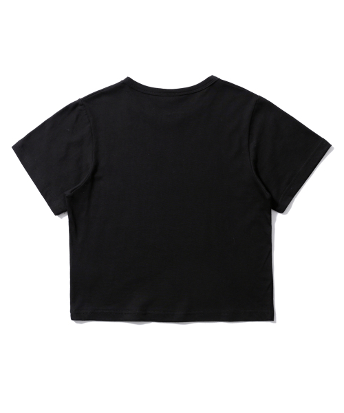 SEARCH410(サーチ410)の「エンジェルロゴクロップTシャツブラック(Tシャツ/カットソー・レディース・その他・FREE)」の2枚目の写真