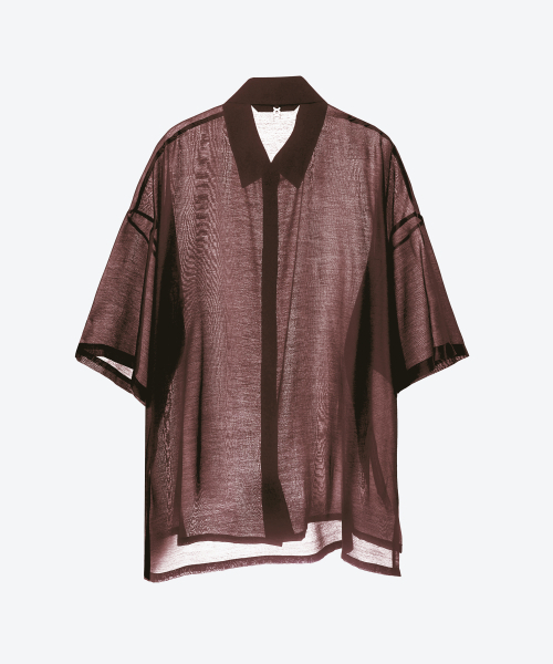 UNTAGE（アンテージ）の「セミシア半袖シャツ[Burgundy(UNISEX)]_UTS-SS61（シャツ/ブラウス・メンズ・その他・MEDIUM/LARGE）」の6枚目の写真