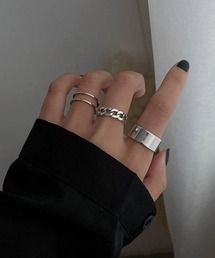 tunee（チュニー）の「【456766】ユニセックスリング3点セット(RZ)（リング）」