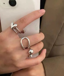 tunee（チュニー）の「【456766】ユニセックスリング3点セット(RZ)（リング）」