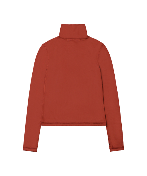 WELLBEING EXPRESS(ウェルビーイングエクスプレス)の「Everyday Turtleneck Top Brick Red(Tシャツ/カットソー・レディース・その他・MEDIUM/SMALL)」の2枚目の写真