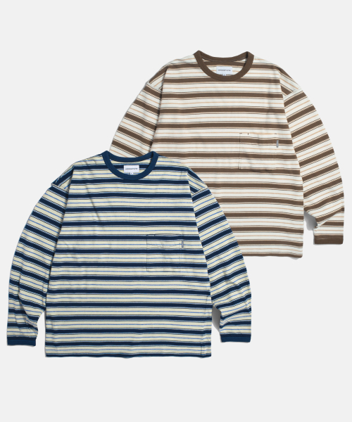 ESPIONAGE（エスピオナジ）の「Multi Border L/S Tee Cocoa（Tシャツ/カットソー・レディース・その他・LARGE/X-LARGE/MEDIUM）」の10枚目の写真