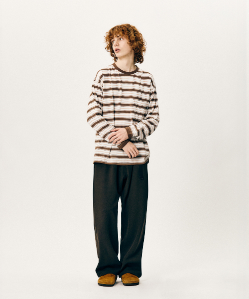 ESPIONAGE（エスピオナジ）の「Multi Border L/S Tee Cocoa（Tシャツ/カットソー・レディース・その他・LARGE/X-LARGE/MEDIUM）」の7枚目の写真