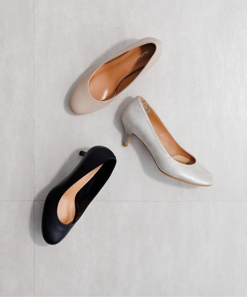 HIMIKO（ヒミコ）の「【HIMIKO】ラウンドトゥパンプス/661109（パンプス・レディース・ブラック/ピンクベージュ/シルバー・26.0cm/25.5cm/25.0cm/24.5cm/24.0cm/23.5cm/23.0cm/22.5cm/22.0cm/21.5cm）」の2枚目の写真